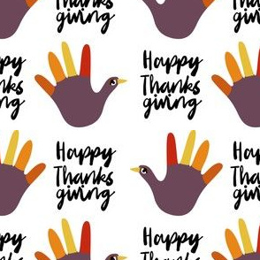 happy thanksgiving - funny hand, thanksgiving, kids thanksgiving craft, art teacher, school, kids - white