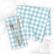 Blue gingham check plaid - grandmillenial boys nursery