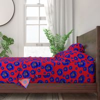 Flower Power - Red  / Dark Blue