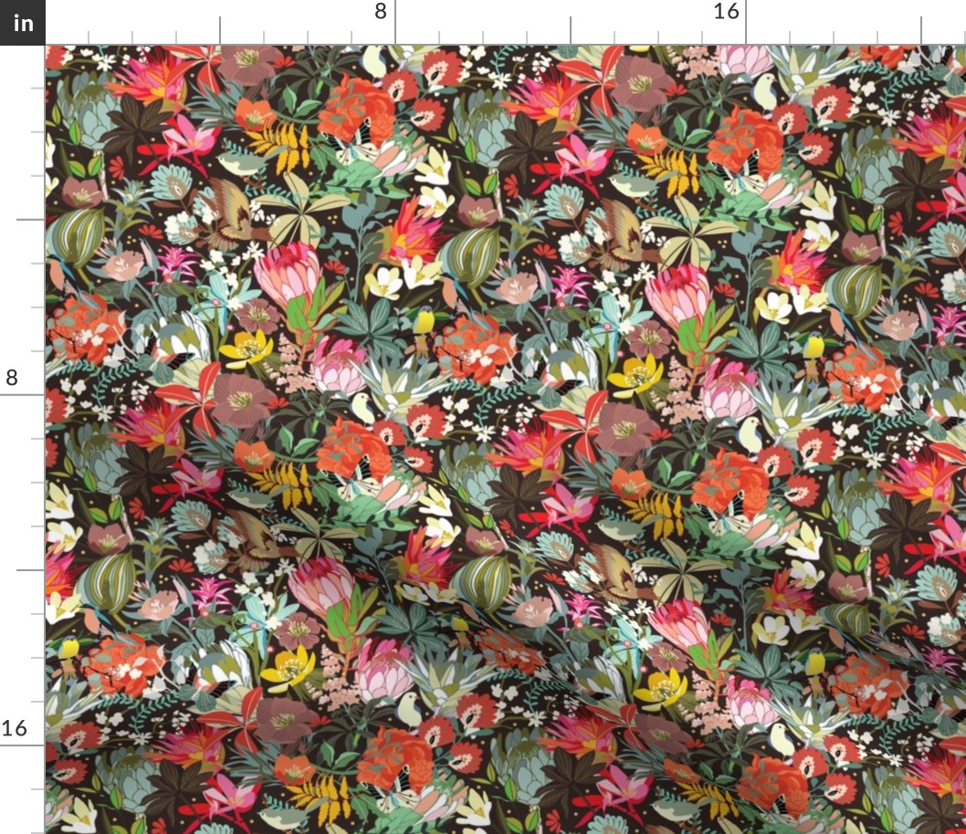 Floral maximalism | small Fabric | Spoonflower