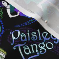 Paisley Tango Medium peacock colours 30cm