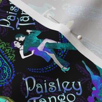 Paisley Tango Small peacock colours 20cm