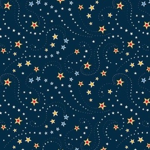 Swirling Stars, Circus Navy 2 - tiny scale