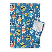 Cool Cats - Blue Large Scale 