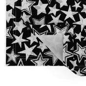 Allstars Stars White on Black