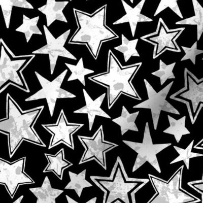 Allstars Stars White on Black