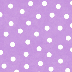 Happy White Polka Dots On Lavender