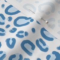 leopard print fabric safari animals nursery fabric baby design blue