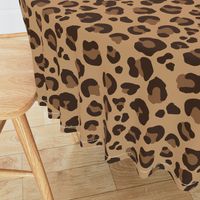 Leopard Spots - Classic Brown / Tan / Camel - Large