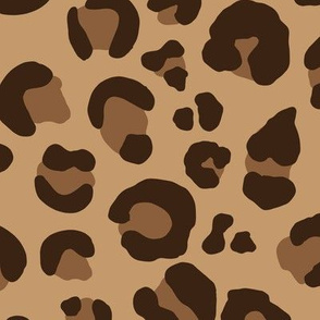 Leopard Spots - Classic Brown / Tan / Camel - Large