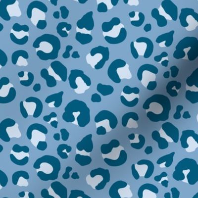 Leopard Spots - Blue / Navy - Medium