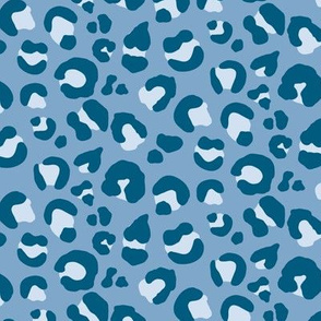 Leopard Spots - Blue / Navy - Medium