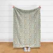 Leopard Spots - Mint / Camel / White - Large