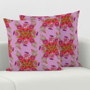 Poppies-Butterflies-Dots-Violet-Large