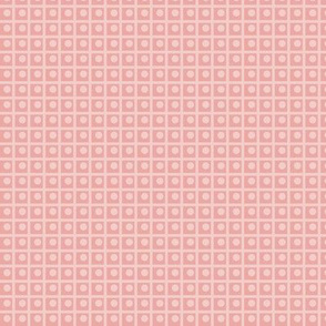 Clara Deco Check: Coral Pink 1920s Geometric