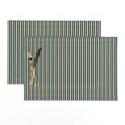 Autumn Forest Vertical Stripes (#6) of Narrow Ribbons of Black with Spearmint and Rose - Large Scale