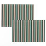 Autumn Forest Vertical Stripes (#6) of Narrow Ribbons of Black with Spearmint and Rose - Large Scale