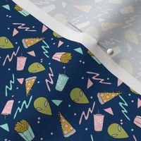 TINY - drive thru // space alien drive thru space junk food pizza design 90s design