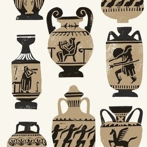 easy ancient greek pottery