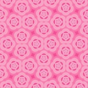 Complex Hot Pink Geometric Floral