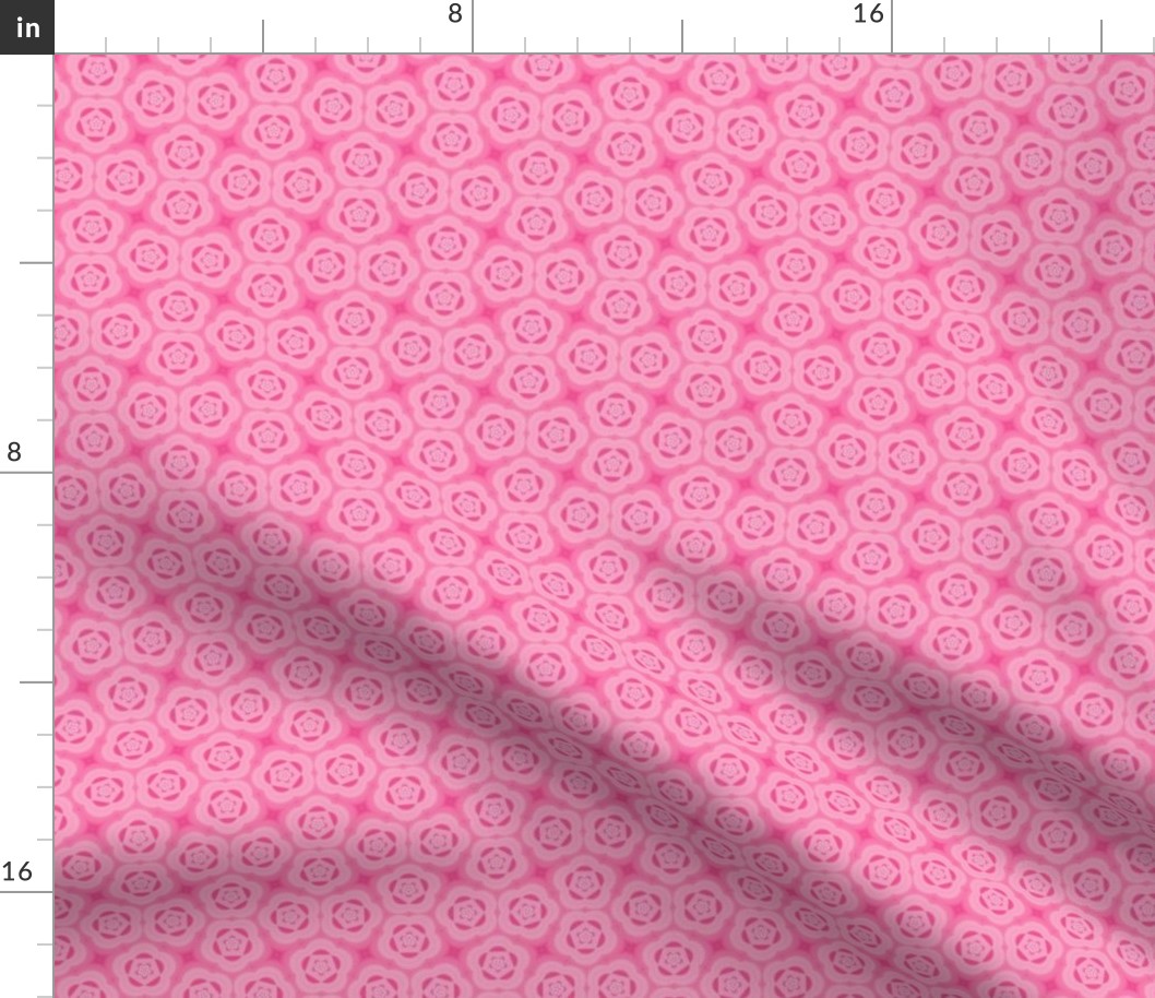 Complex Hot Pink Geometric Floral