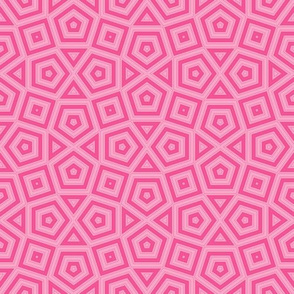 Hot Pink Geometric