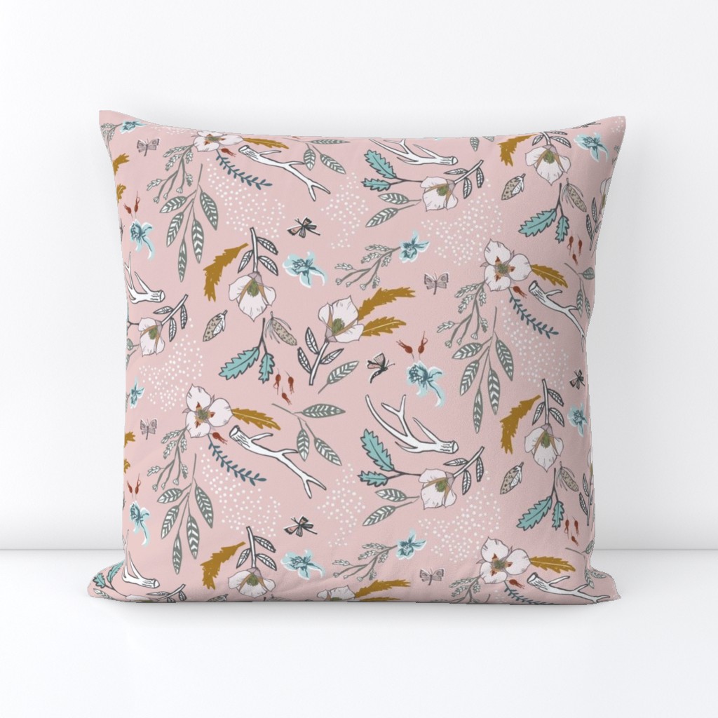 Woodfall Floral (mushroom pink) MED 