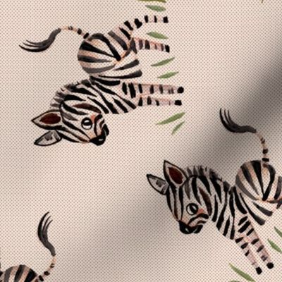 zebra print with light dots
