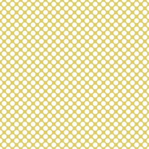 Small scale • Mustard polka dots