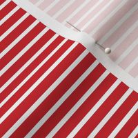 1/4 Inch Red and White Stripes