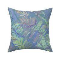 Fernouflage Batik Green on Lavender 24inL