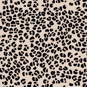 Freehand animal prints leopard print