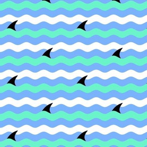 sharks fin and ocean