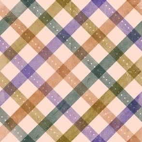 Plaid with Dots (purple)