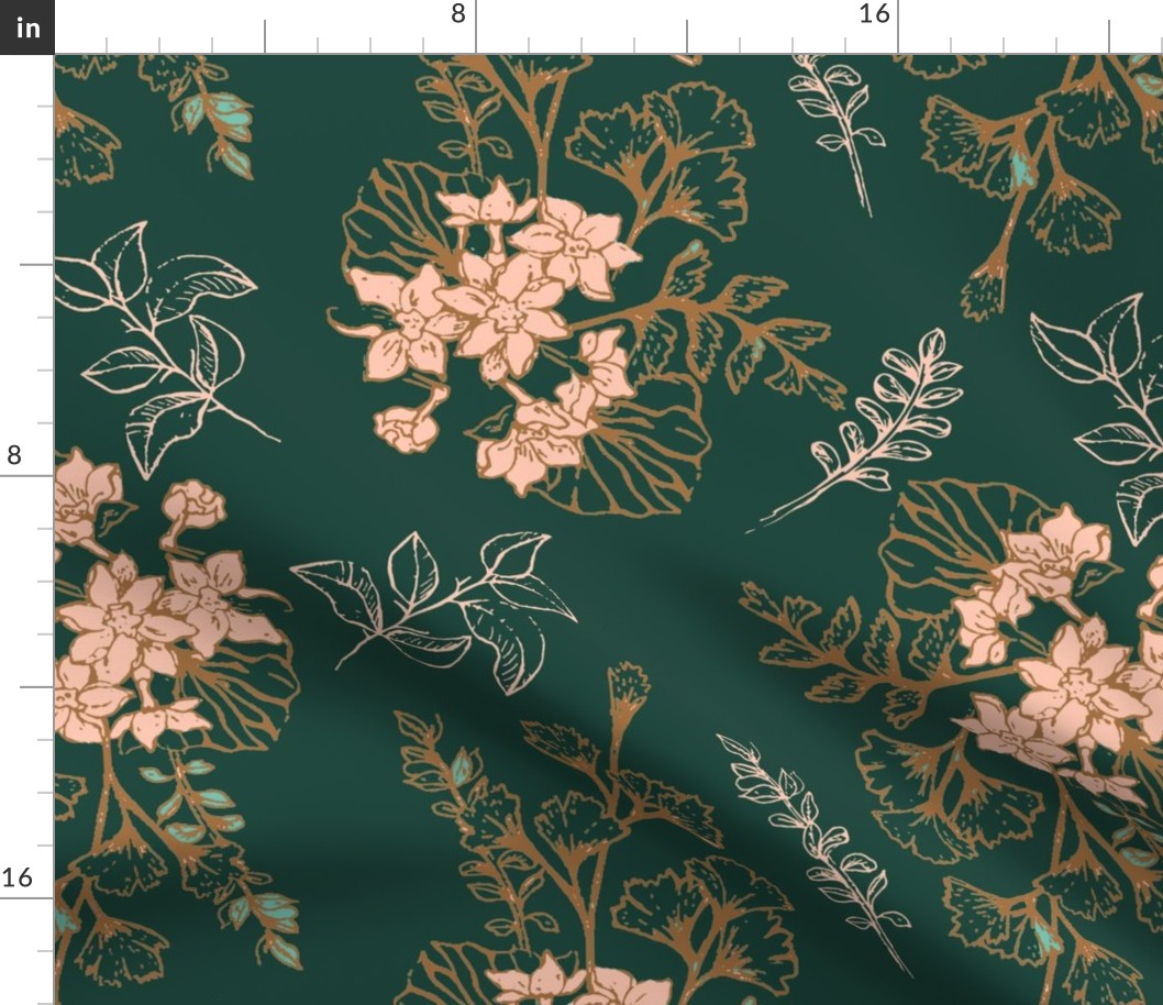 Vintage Floral-Limited Color Palette