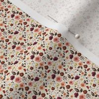 1" Boone Fall Florals - Ivory