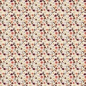 1" Boone Fall Florals - Ivory