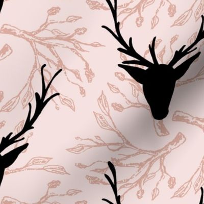 DEER SILHOUETTE PINK