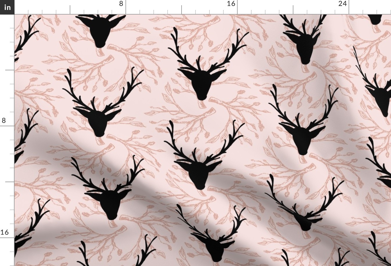 DEER SILHOUETTE PINK