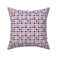 SMALL Labrador floral dog pattern purple