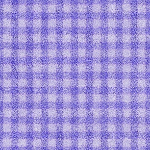 Lilac and Grape Faux Velvet Gingham Plaid 