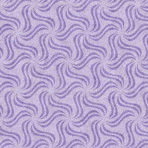 Lilac and Grape Faux Velvet Pinwheel Pattern 