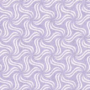 Lilac and White Faux Velvet Pinwheel Pattern 