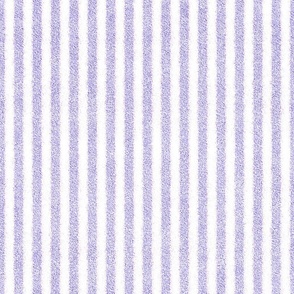 Lilac and White Faux Velvet Stripes 