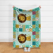 Leo the Lion Cheater Quilt - 42" wide