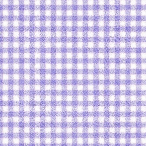 Lilac and White Faux Velvet Gingham Plaid 