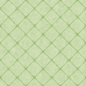 Lime Green on Green Faux Velvet Criss Cross Lattice  