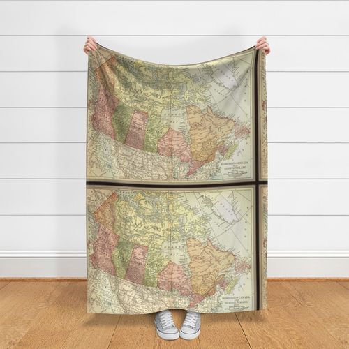 Canada vintage map - extra large