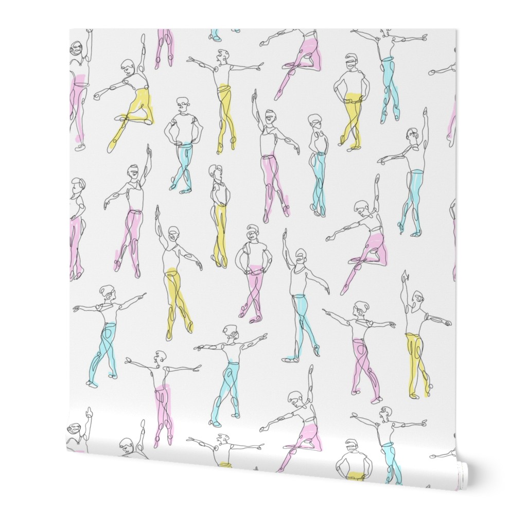 Dancing Boys in Pastel