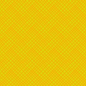 Woven Blanket-Crossed Diagonal Stripes-Blender-Marigold